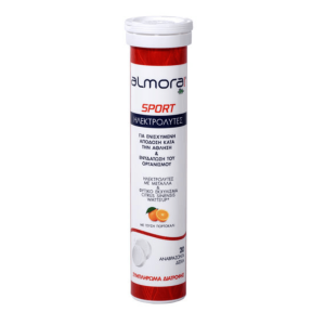 Almora SPORT- Ηλεκτρολύτες για Ενισχυμένη Απόδοση στην Άθληση & Ενυδάτωση- Πορτοκάλι- 20 αναβράζοντα δισκία