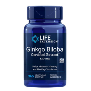 Life Extension Ginkgo Biloba Cert.Extract 120Mg 365Caps