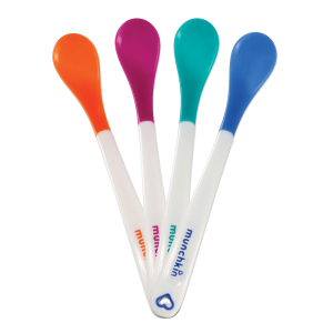 Munchkin Κουτάλια Με Ένδειξη Θερμότητας White Hot Safety Spoons 3+ Μηνών (4τμχ) (11522)