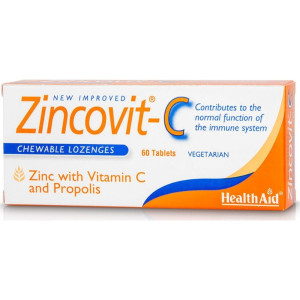 Health Aid Zincovit C 60 Μασώμενα Δισκία