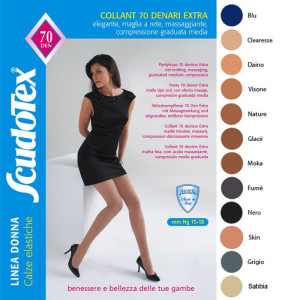 Scudotex 470 Καλσόν 70 Den 15-18mmHg Nero