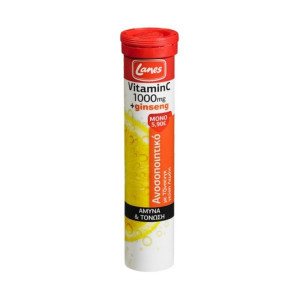 Lanes Eff Vit C 1000Mg+Gins Lem 20T Red