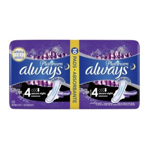 Always Ultra Platinum Secure Night Τεμαχια 10