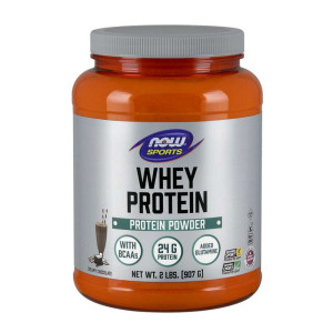 Now Whey Protein Protein Chocolate - 2 Lb (908 Gr)