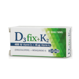 Uni-Pharma D3 Fix 4000Iu + K2 45mcg 60tabs