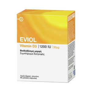 Eviol Vitamin D3 1200Iu 60Caps