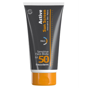 Frezyderm Active Sun Screen Sensitive Face-Body Spf50+ 150ml
