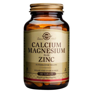 Solgar Calcium Magnesium + Zinc Tabs 100S