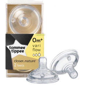 Tommee Tippee Vari Flow Θηλές Για Μπιμπερό 0+ Μηνών - 2 Τεμάχια