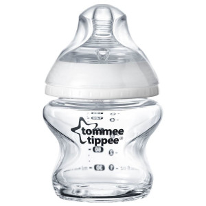 Tommee Tippee Μπιμπερό Closer to Nature Με Θηλή Σιλικόνης Γυάλινο 150ml - Μικρή ροή