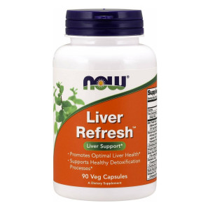 Now Liver Refresh (22 Herbs, Nac, Glutathione, Grape Seed Extract, Silymarin & Much More!) - 90 Caps