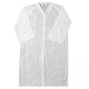 Bournas Medicals Ρόμπα Επισκεπτών Πλαστική Με Κουμπιά (Labcoat)