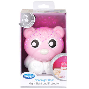 Playgro Pink & White Goodnight Bear Night Light - Φωτακι Νυκτος