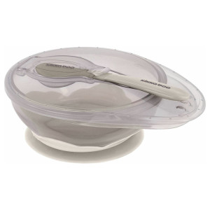 Kikka Boo Suction bowl with spoon BEIGE