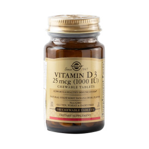 Solgar Vit. D-3 1000 Iu Chewab Tabs 100S