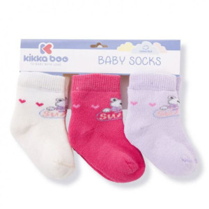 Kikka Boo Καλτσάκια Thermal Frogs Pink 1-2 Ετών 3 Τεμάχια