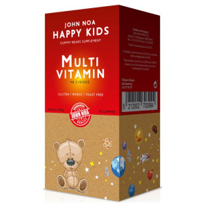 John Noa Happy Kids Multi Vitamin Παιδική Πολυβιταμίνη 90 Ζελεδάκια