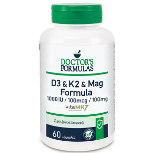 Doctor's Formulas D3 & K2 & Magnesium Formula 100mg