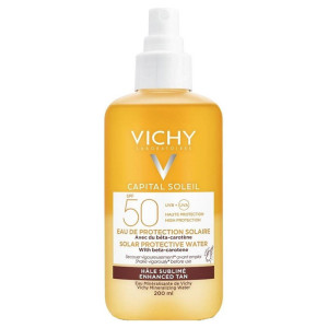 Vichy Ideal Soleil Capital Soleil Solar Protective Water Λαμπερο Μαυρισμα Spf50 200Ml