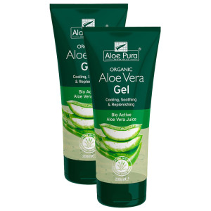 Optima Naturals Organic Aloe Vera Gel 2x100ml