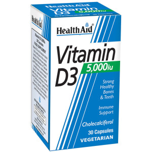 Health Aid Vit D3 5000Iu 30Vcaps
