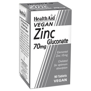 Health Aid Zinc Gluconate 70Mg 90Tabs