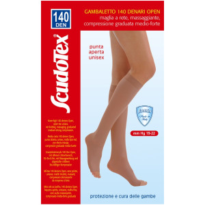 Scudotex 598 Καλτσάκι Kάτω Γόνατος Ανοιχτά Δάχτυλα 140DEN Daino