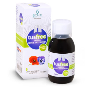 Bionat Tusfree Solution Adults & Children 150ml