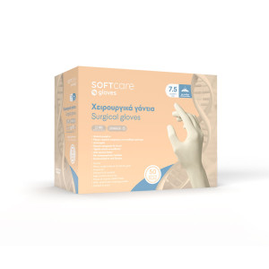 SoftCare Γάντια Αποστειρωμένα Χειρουργικά Με Πούδρα 1 Ζεύγος 110.101
