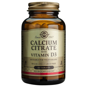 Solgar Calcium Citrate 250Mg With D3 Tabs 60S