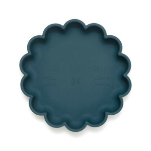 Petit Monkey Πιάτο Σιλικόνης Lion Balsam Blue