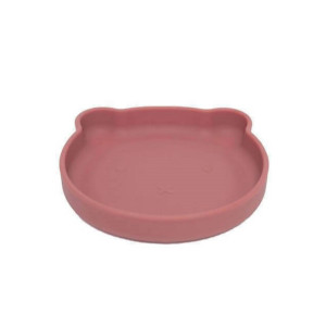 Petit Monkey Πιάτο Σιλικόνης Bear Mahogany Rose