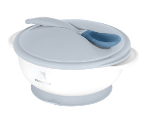 Kikka Boo Bowl With Heat Sensing Spoon Blue