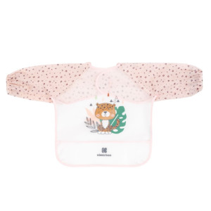 Kikka Boo EVA Long Sleeve Bib With Crumb Catcher Savanna Pink