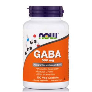 Now Gaba 500 Mg (W/ B-6 2 Mg) - 100 Caps