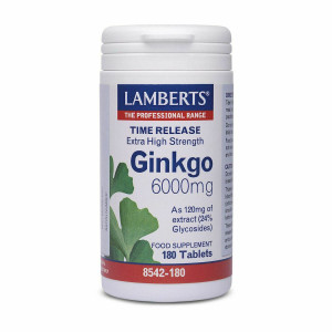 Lamberts  Ginkgo Biloba Extract 6000Mg 180Tabs