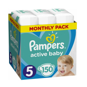 Pampers Active Baby No5 Monthly Pack 1x150 Msb (11-16 kg)