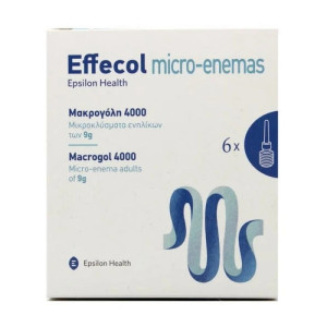 Effecol Micro-enemas Ενηλίκων 6 τεμάχια (Epsilon Health)