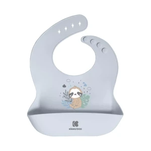 Kikka Boo Silicone Bib Savanna Friends Blue