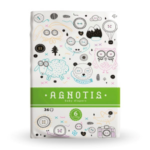 Agnotis Πάνες με Αυτοκόλλητο Baby No. 6 για 16-30kg 36τμχ