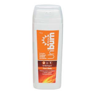 Uni-Pharma Uniburn 2 in 1 Yogurt After Sun Gel για Πρόσωπο και Σώμα 50ml