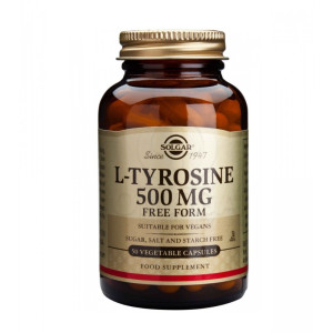 Solgar L-Tyrosine Συμπλήρωμα Διατροφής 500Mg Veg.Caps 50S