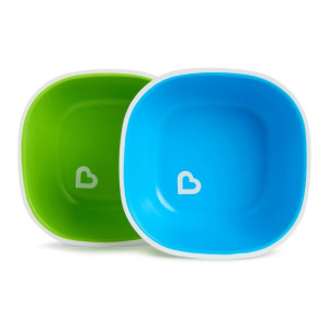 Munchkin Παιδικό Πιάτο Φαγητού 2Pk Splash™ Bowls Πλαστικά