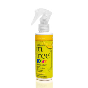 M Free Kids Εντομοαπωθητική Λοσιόν σε Spray Μπανάνα Κατάλληλη για Παιδιά 125ml
