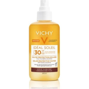 Vichy Ideal Soleil Capital Soleil Αντηλιακό Νερό Solar Protective Water Λαμπερο Μαυρισμα Spf30 200Ml