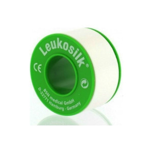 Leukosilk 2,50cmX4,6m Μεταξωτή Επιδεσμική Ταινία