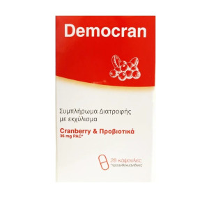 Democran Εκχύλισμα Cranberry με Προβιοτικά 28tabs