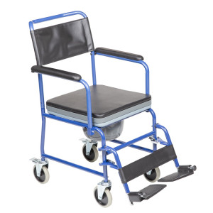 Mobiak Αναπηρικό Αμαξίδιο Gemini Blue Με Δοχείο 43cm 5” 0811605