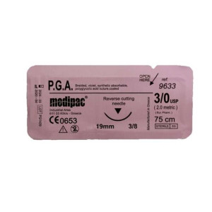 Ράμμα Pga 3/0 75cm 19mm 3/8 Του Κύκλου Κόπτουσα