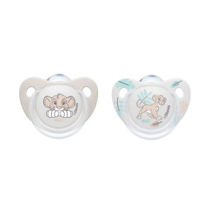 Nuk Disney Lion King Πιπίλα Σιλικόνης 6-18 Μηνών 2 Τεμάχια
